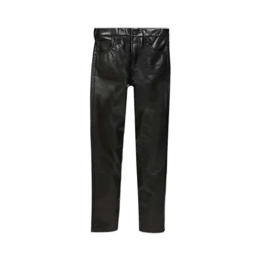 High-Waisted Straight-Leg Trousers