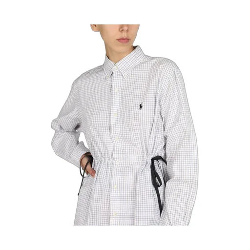 Button-Down Shirt With Drawstring Waist