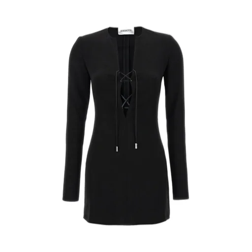 Lace-Up Mini Dress