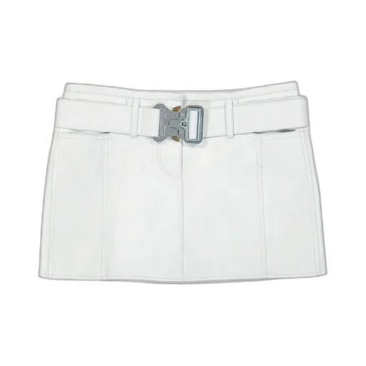 Mini Skirt With Buckle Belt