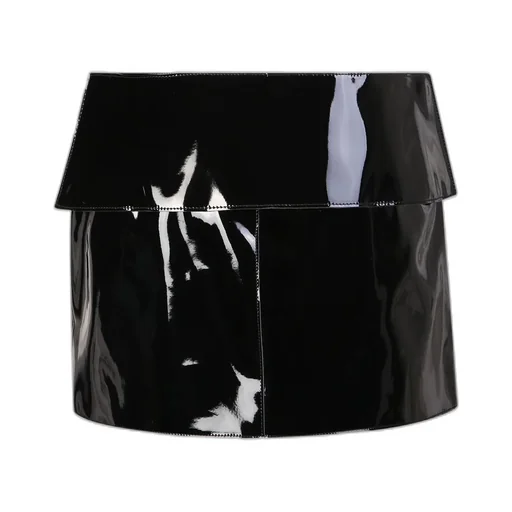 Patent Leather Mini Skirt