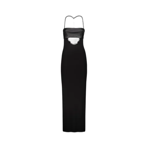 Maxi Dress With Cut-Out And Chain Detail