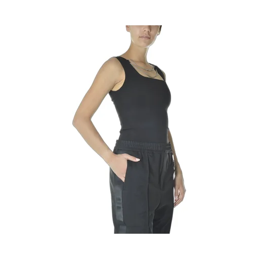 Sleeveless Square Neck Top With Chain Detail