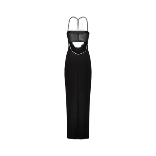 Maxi Dress With Cut-Out And Chain Detail