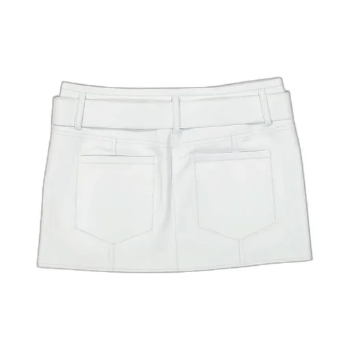 Mini Skirt With Buckle Belt