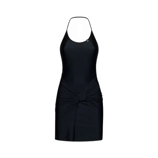 Knot Front Halter Dress