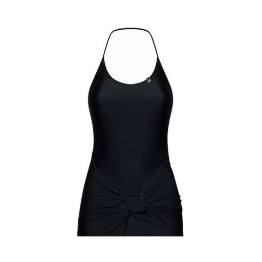 Knot Front Halter Dress