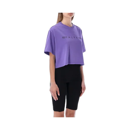 Logo Print Cropped T-Shirt