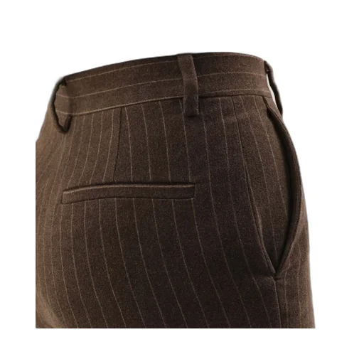 Pinstripe Flare Trousers