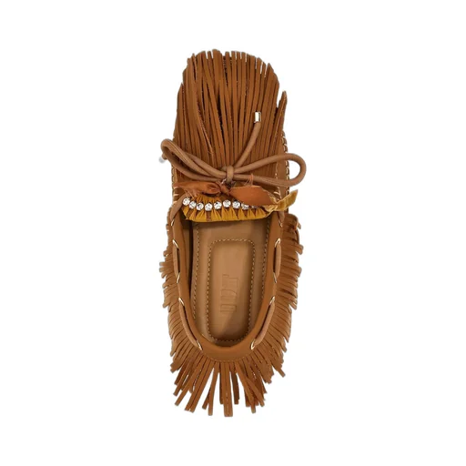 Mocassins With Fringes And Bow