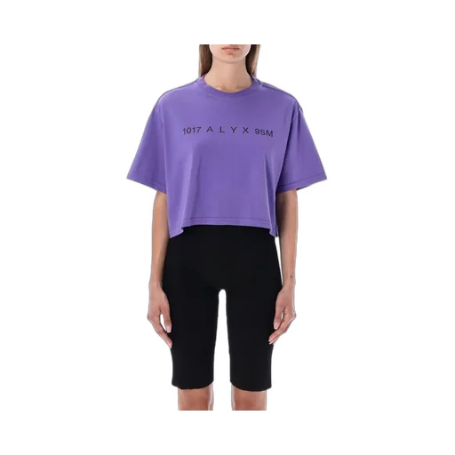 Logo Print Cropped T-Shirt