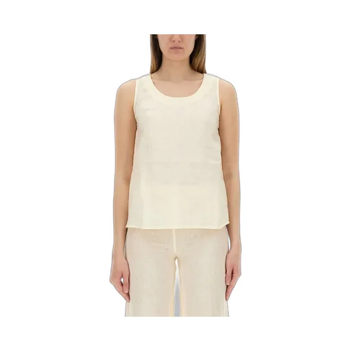 Sleeveless Linen Top