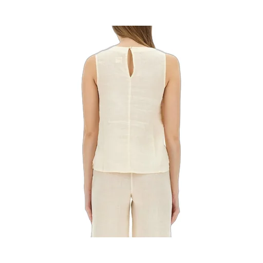 Sleeveless Linen Top