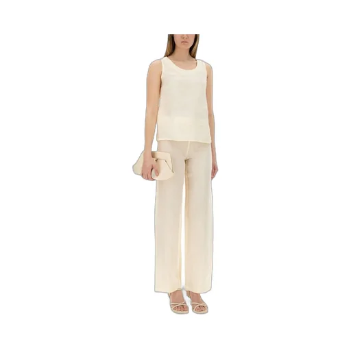 Sleeveless Linen Top