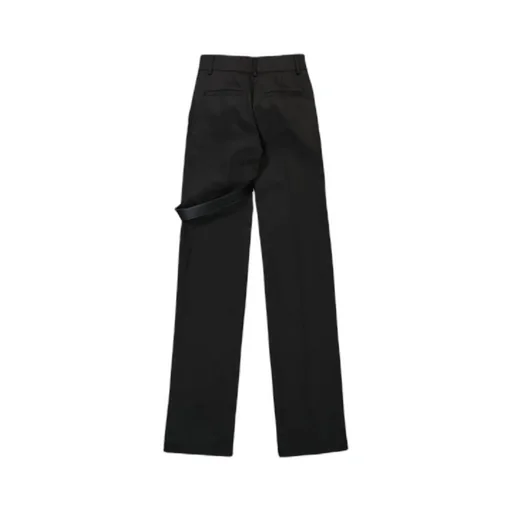 Wide-Leg Trousers With Harness Detail