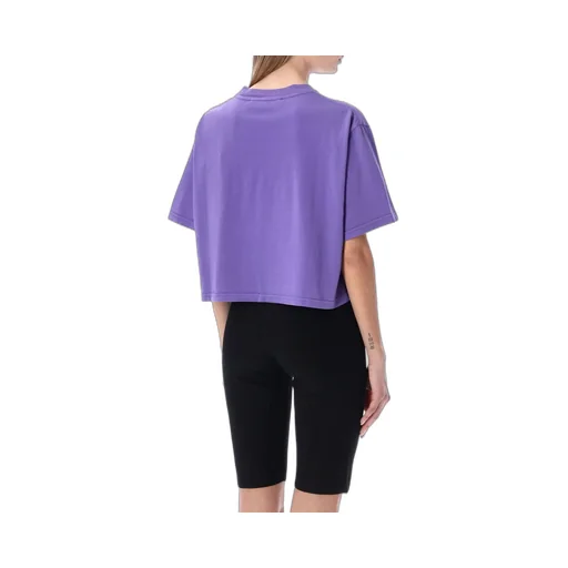 Logo Print Cropped T-Shirt