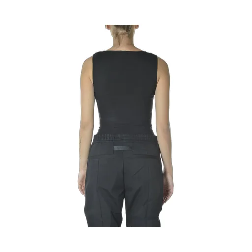 Sleeveless Square Neck Top With Chain Detail