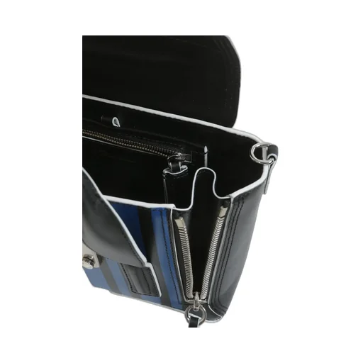 Satchel Bag With Stripes