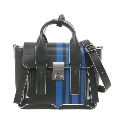 Satchel Bag With Stripes