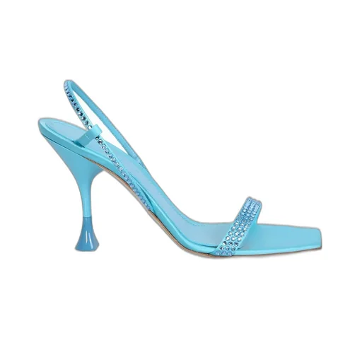 Slingback Sandals With Crystals