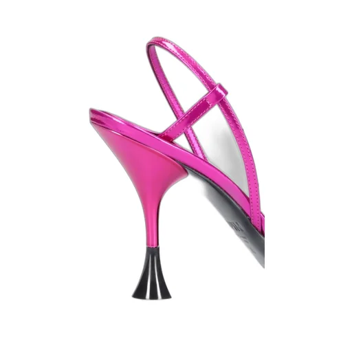 Feather-Trimmed Sandals