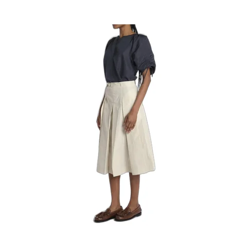 Pleated Midi Skirt