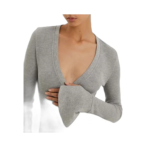 Long Sleeve V-Neck Bodysuit