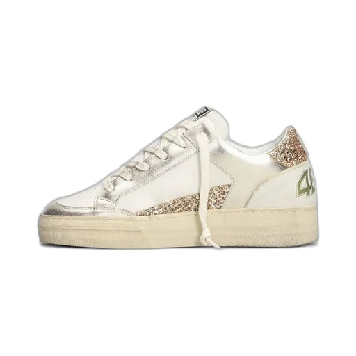 Low-Top Sneakers With Glitter Details