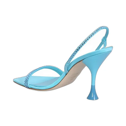 Slingback Sandals With Crystals