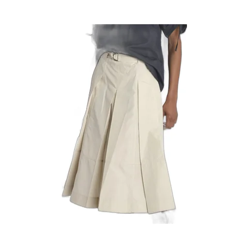 Pleated Midi Skirt