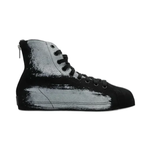 High-Top Sneakers With Distressed Effect