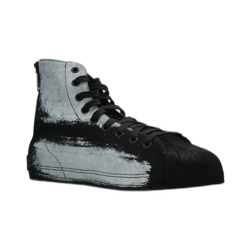 High-Top Sneakers With Distressed Effect
