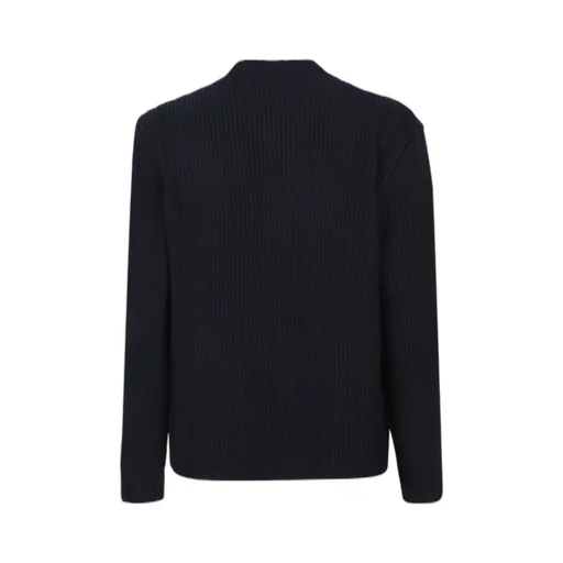 Ribbed Knit Bomber Jacket