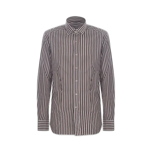 Striped Button-Down Shirt