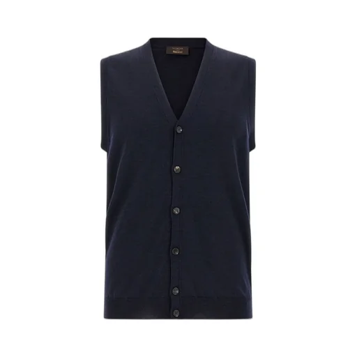 Sleeveless V-Neck Cardigan
