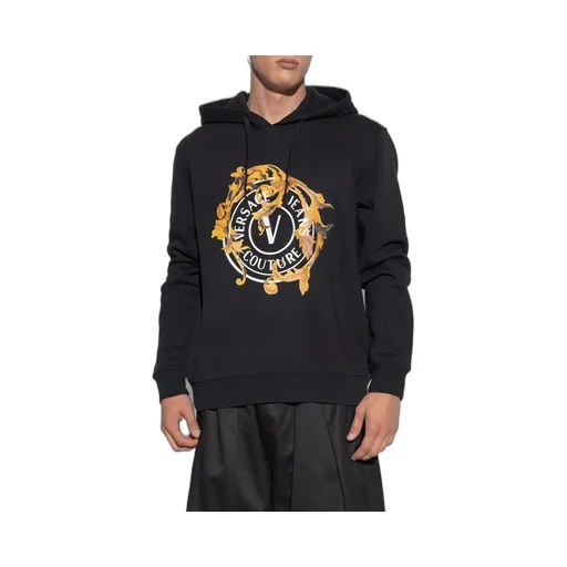 Hoodie With Baroque Print