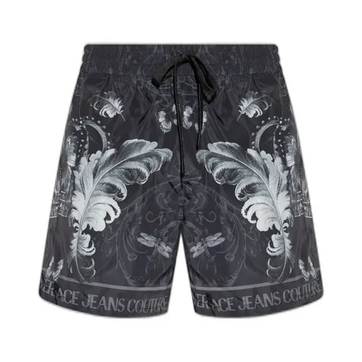 Swim Shorts With Baroque Print