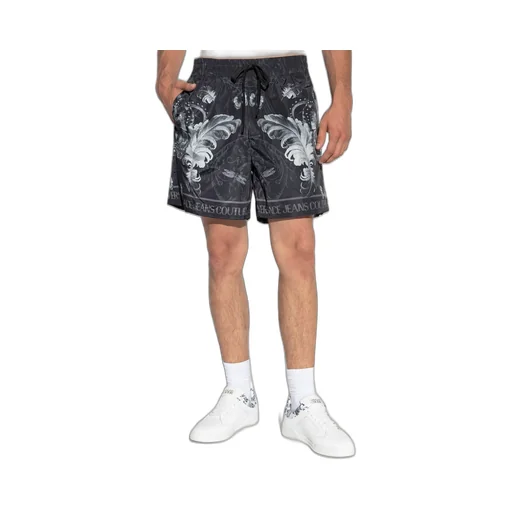 Swim Shorts With Baroque Print