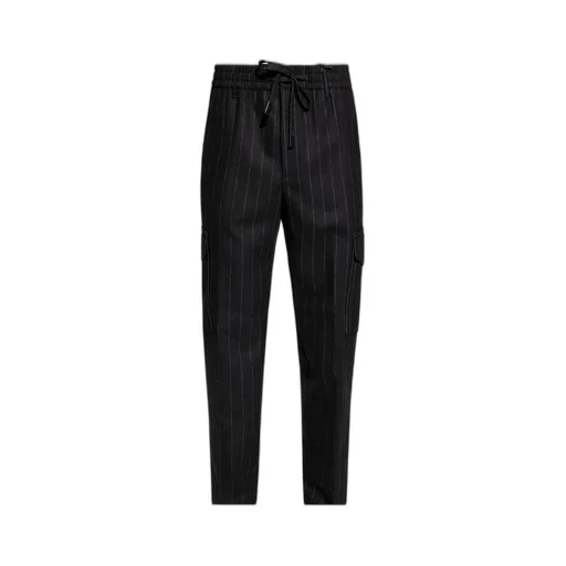 Pinstripe Cargo Trousers