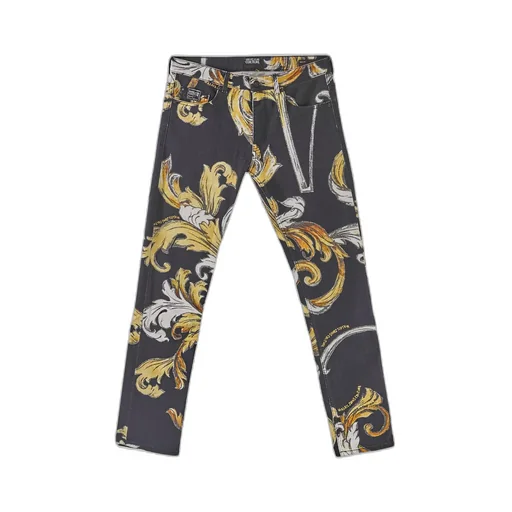 Baroque Print Jeans
