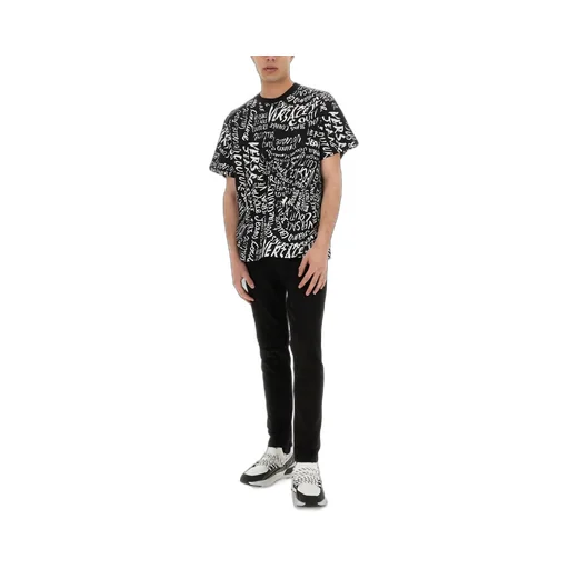 T-Shirt With All-Over Logo Print