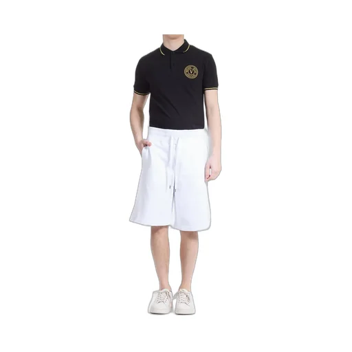 Logo Print Cotton Jersey Shorts