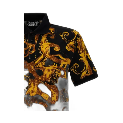 Baroque Print Polo Shirt
