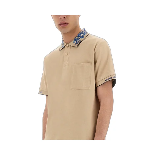 Logo Print Cotton Polo Shirt