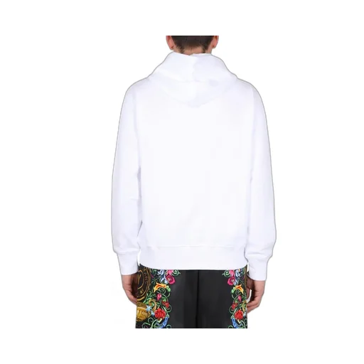 Hooded Sweatshirt With Baroque Print