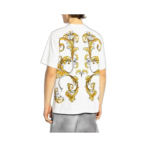 T-Shirt With Baroque Print