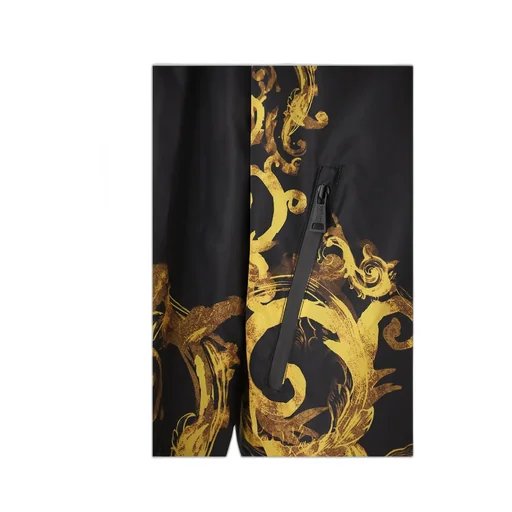 Baroque Print Hooded Jacket