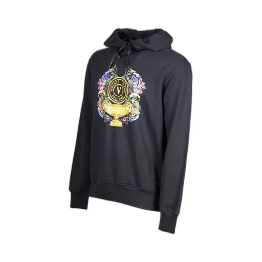Hooded Sweatshirt With Baroque Print