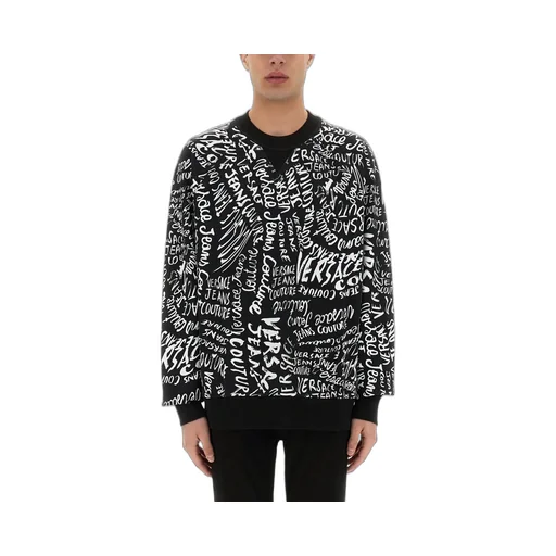Sweatshirt With All-Over Logo Print