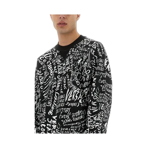 Sweatshirt With All-Over Logo Print